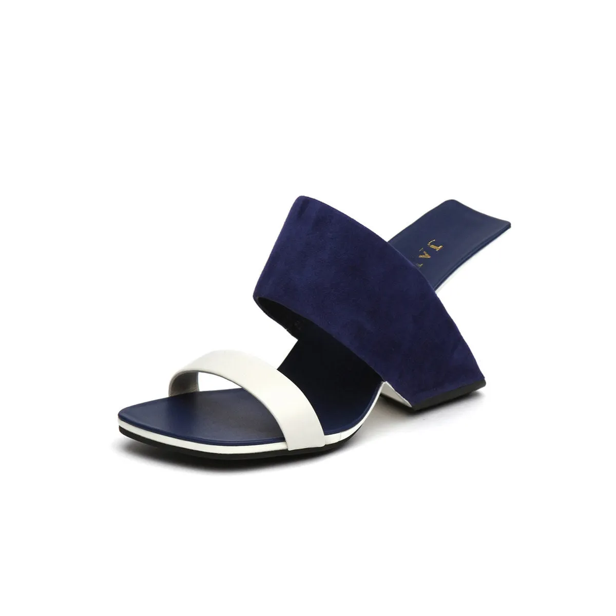 Two-Strap Square-Toe Mules