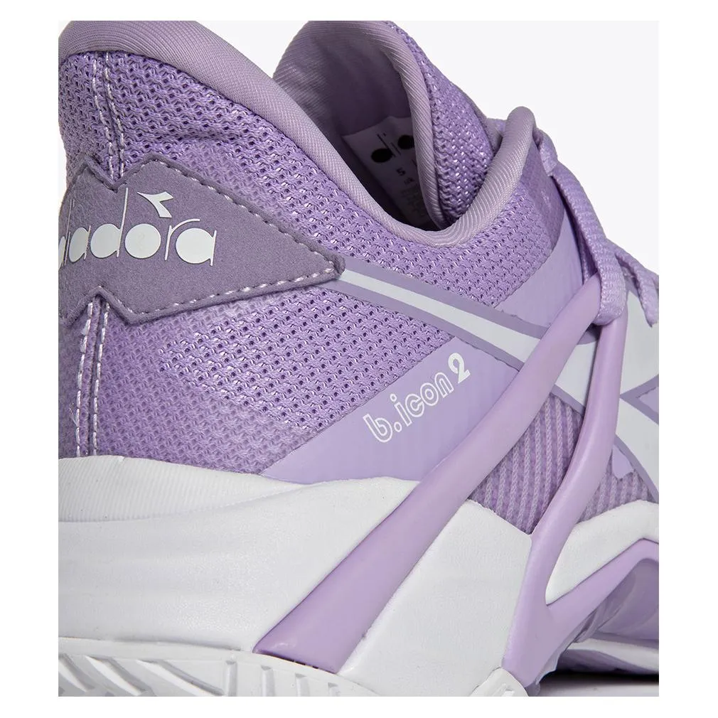 Women's B.Icon 2 AG Tennis Shoes Orchid Bloom and White