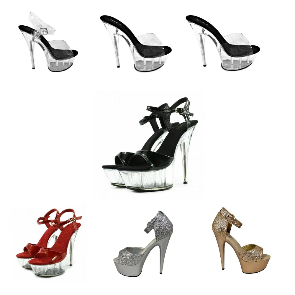 Womens Platform High Heel Shoes 3-8